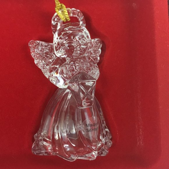 Gorham Set of 3 Angel Ornaments Full Crystal Germany - Picture 4 of 7